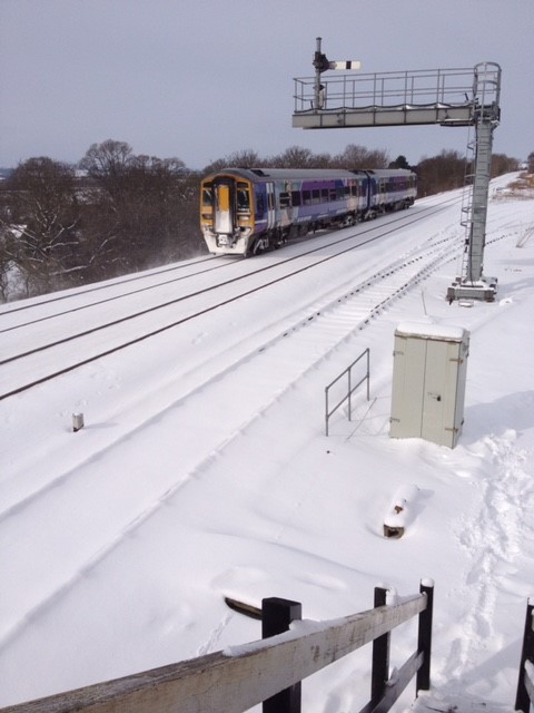 Train in the snow-2
