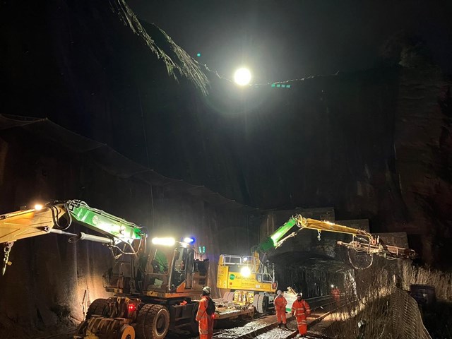 Works between Dawlish and Holcombe