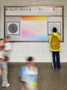 TfL Image - Spaghetti Answers by Annaleise and Edie: Spaghetti Map, South Kensington Underground station, 2026. Commissioned by Art on the Underground. Photos: Guy Archard