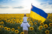 Father and son sunflowers flag: Father and son sunflowers flag