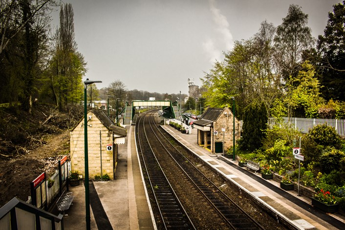 Chirk station from above