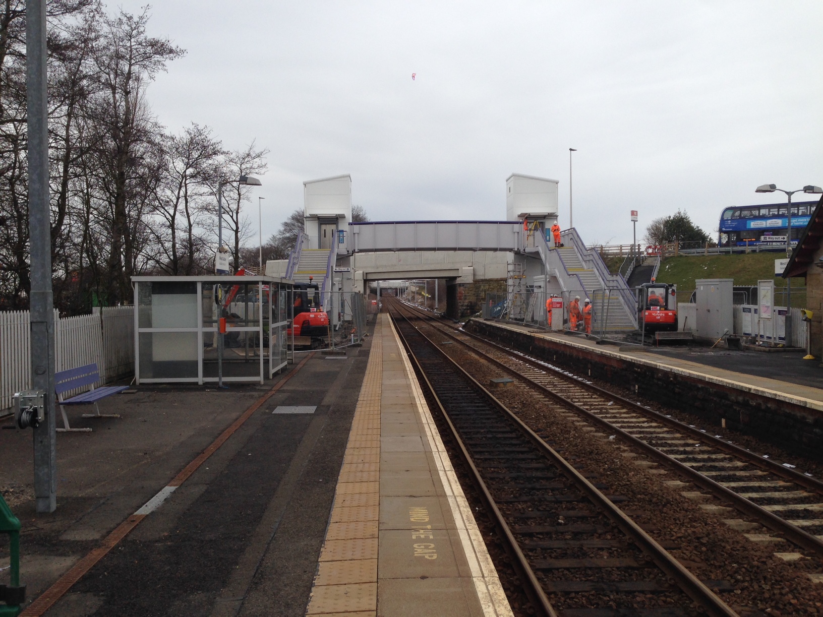 RAILSCOT | Network Rail Opens New Station Footbridge At West Calder ...