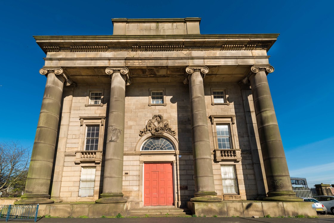 Exterior of the Old Curzon Street Station in Birmingham: Credit: HS2 Ltd.