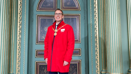 Paul Doughty, LNER and Sheriff of York in York Mansion House