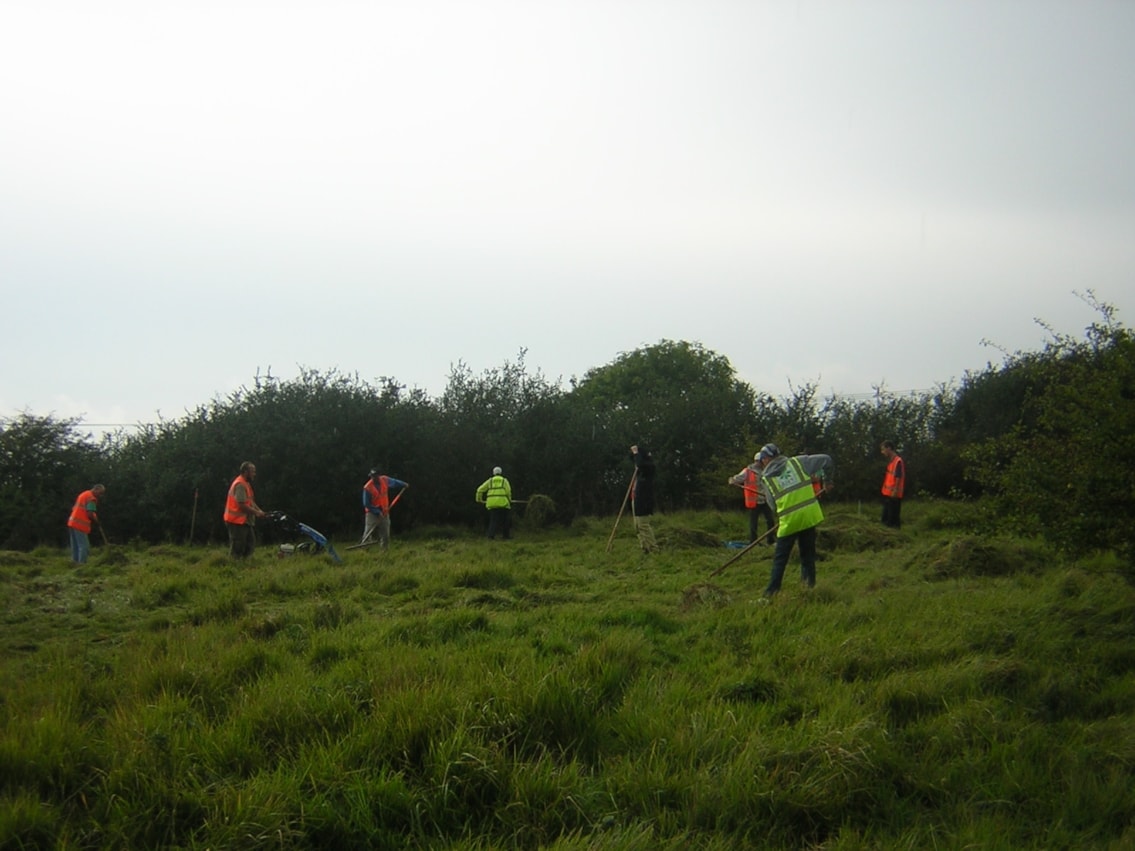 THEN - Volunteers tend to the site in 2007