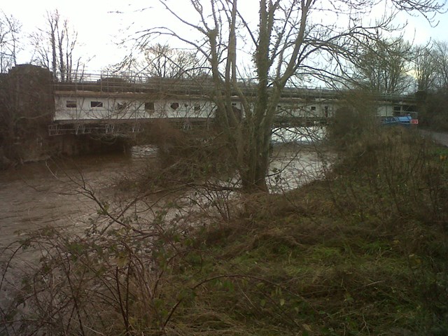 SALMON RIVER SPAWNS NEW RAIL BRIDGE: Cummersdale Viaduct, Cumbria