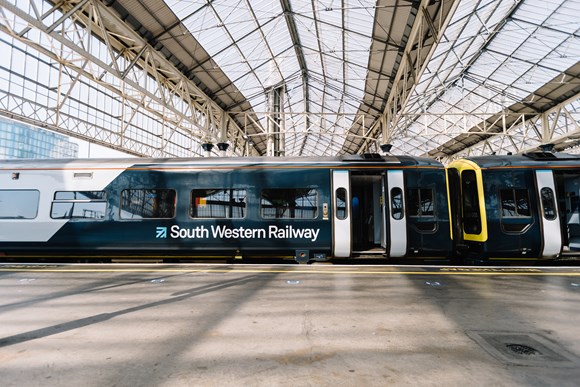 South Western Railway improves West of England timetable with more direct services to and from London: Train Waterloo station