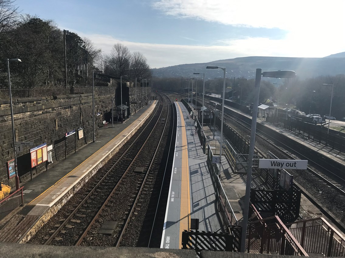 Improvements to platform two at Marsden station