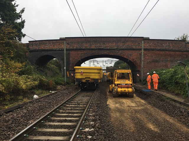 Removal of old track and digging out at kelvedon