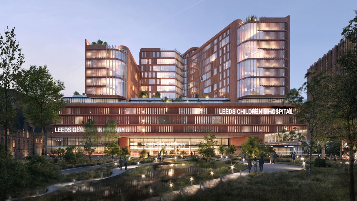 Picture of design for new Leeds children's hospital: Picture of design for new Leeds Children's Hospital