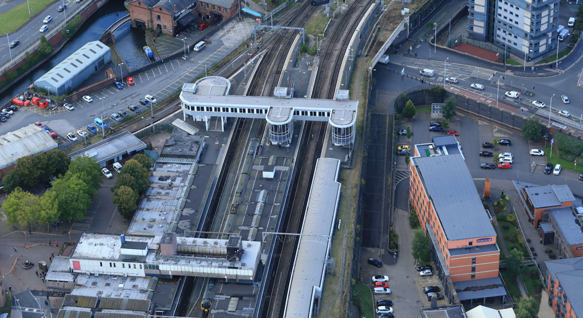 Wolverhampton station - aerial 2