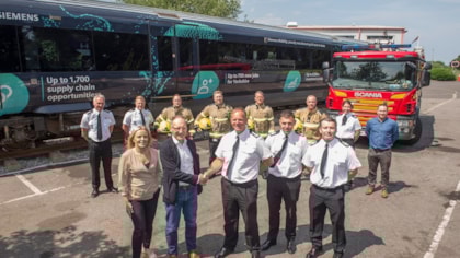Siemens donates former train carriage to enhance emergency service training: Siemens Mobility carriage 1