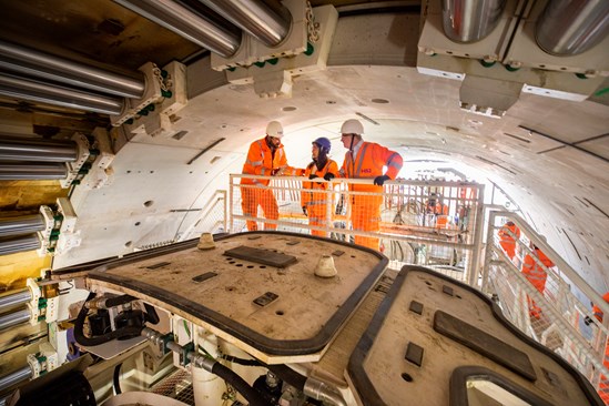 HS2 celebrates as first giant London tunnelling machine is switched on