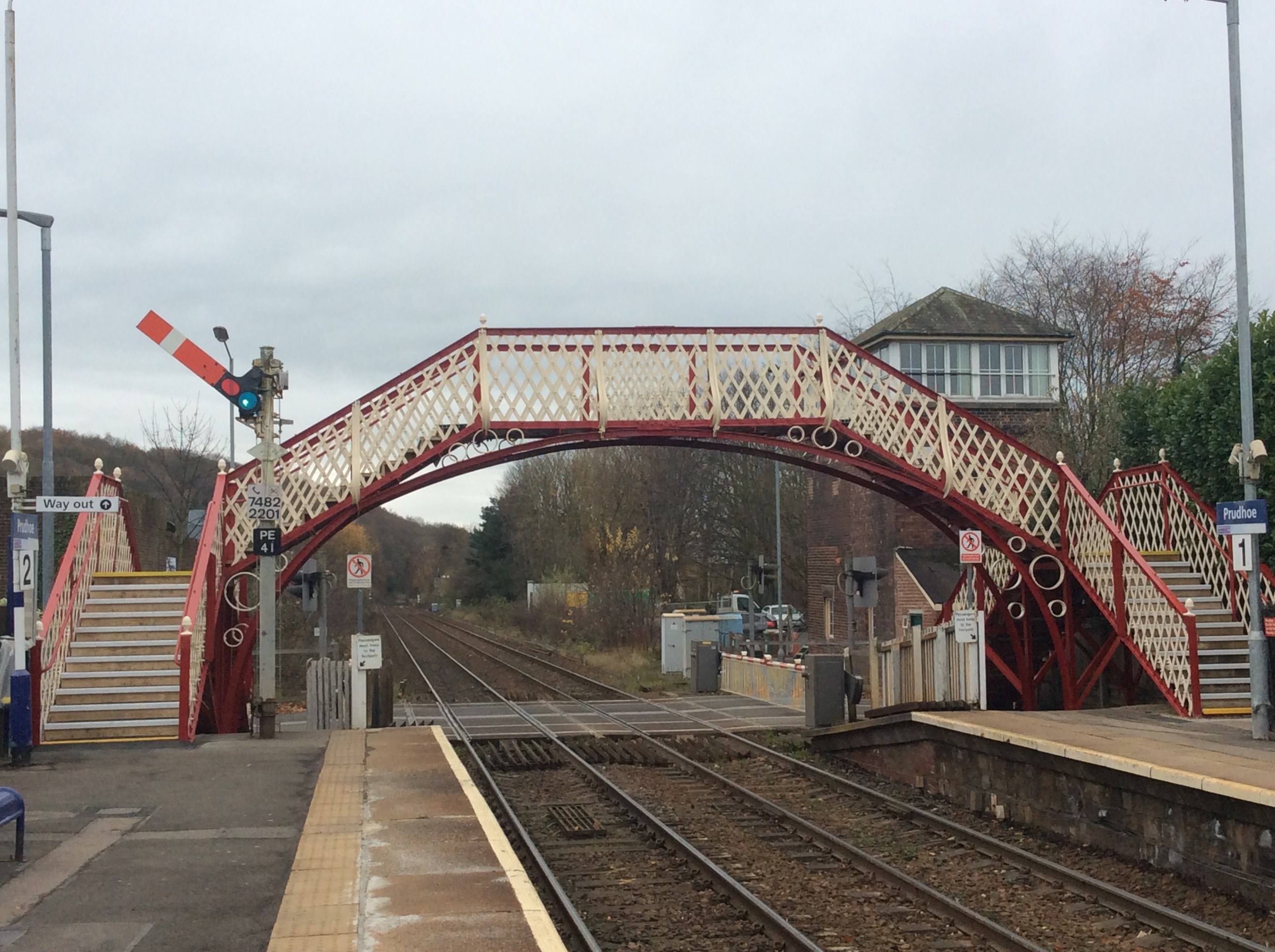 Grade II Listed Footbridge At Prudhoe Station Reopens After £500,000 ...