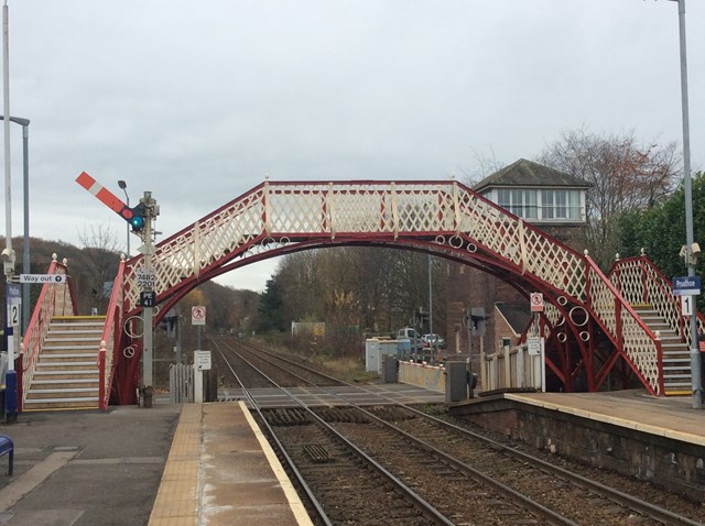 Grade II listed footbridge at Prudhoe station reopens after £500,000 refurbishment: Grade II listed footbridge at Prudhoe station reopens after £500,000 refurbishment-2
