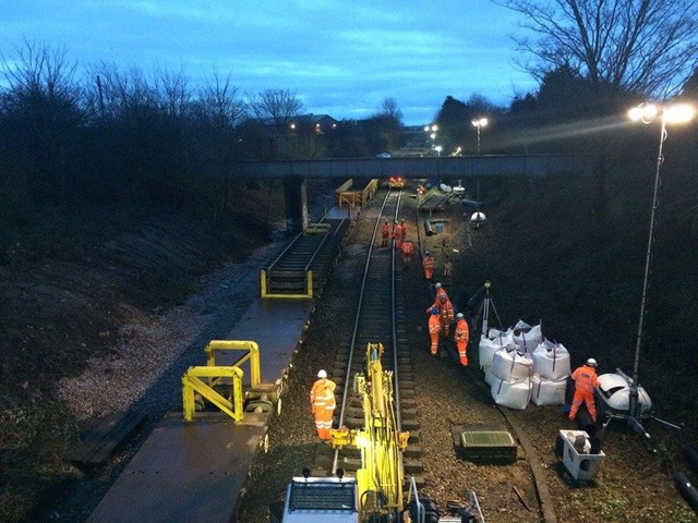 Railway improvement work through the Poulton area