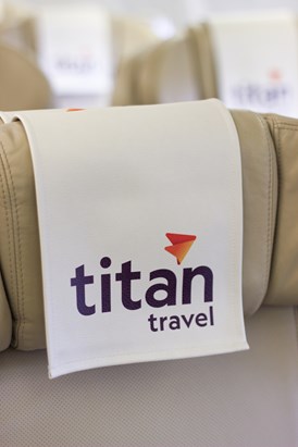 Titan Travel's Captivating Cultures private jet tour - Titan seat-back antimacasser