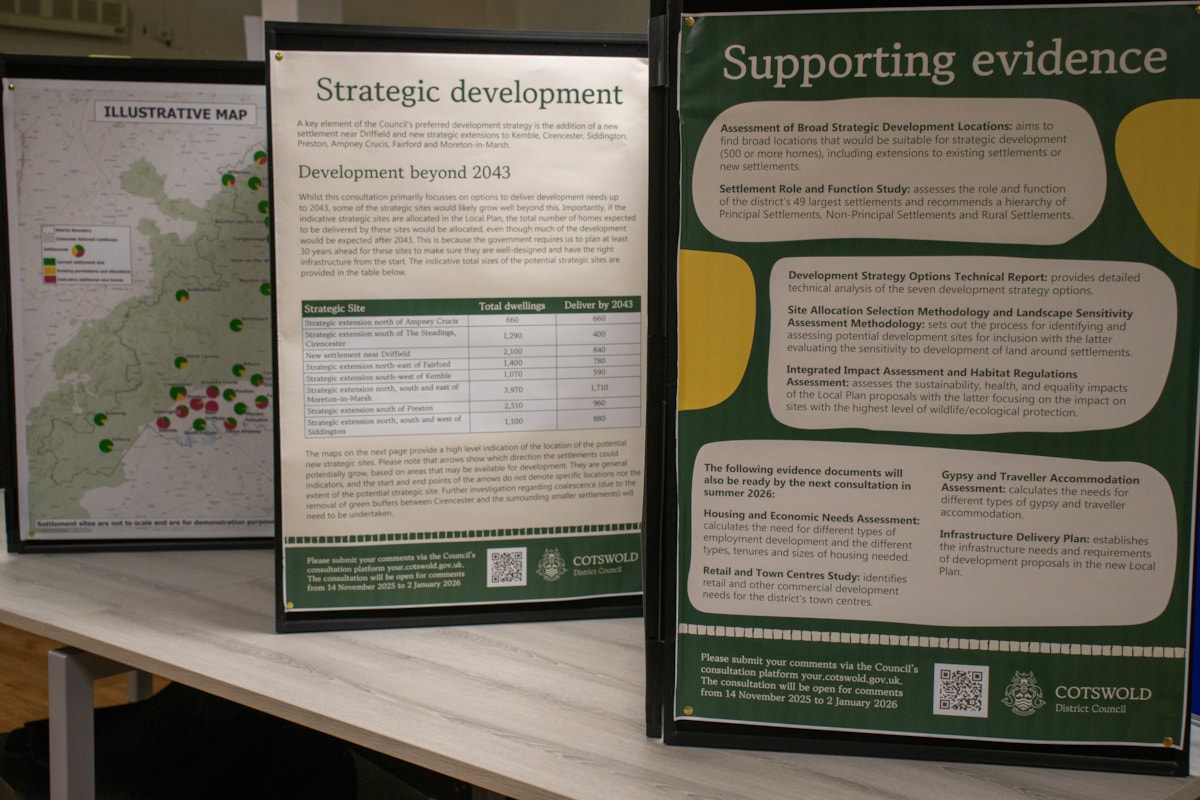 CDC Local Plan posters at forum