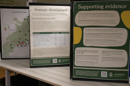 CDC Local Plan posters at forum