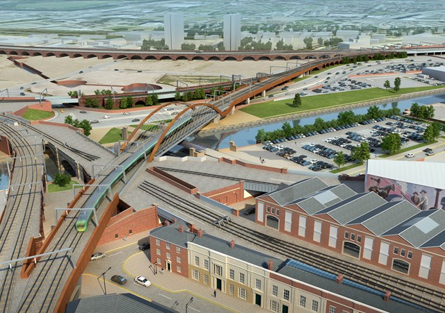 Manchester Victoria passengers urged to check before they travel as rail improvements continue in May: Ordsall Chord - Manchester - 1