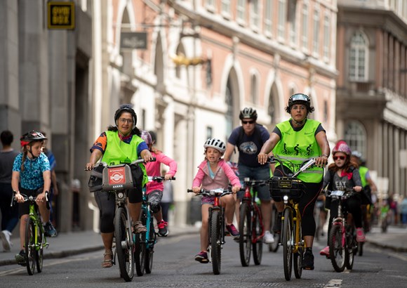 TfL Press Release - New look RideLondon for spring 2022 as TfL confirms new ten-year partnership with London Marathon Events Limited: 'People taking part in the RideLondon FreeCycle'  2- TfL Image