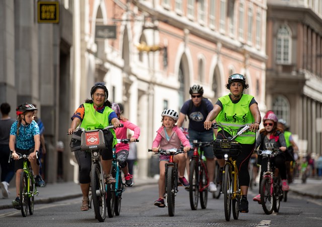 'People taking part in the RideLondon FreeCycle'  2- TfL Image