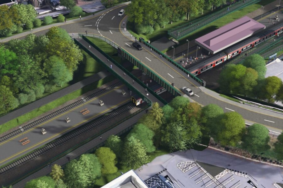 Prestatyn footbridge artists impression 2