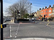 TfL Image - Pedestrian crossing previously installed at Battersea Bridge in November 2021