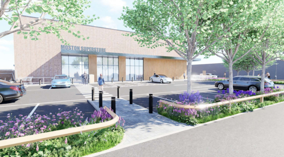 Supermarket planning app marks key moment for Moston Lane regeneration: Moston Superstore 1