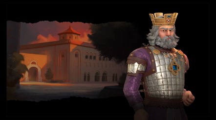 Civilization VI - Byzantium & Gaul Pack - Basil II Leader Art