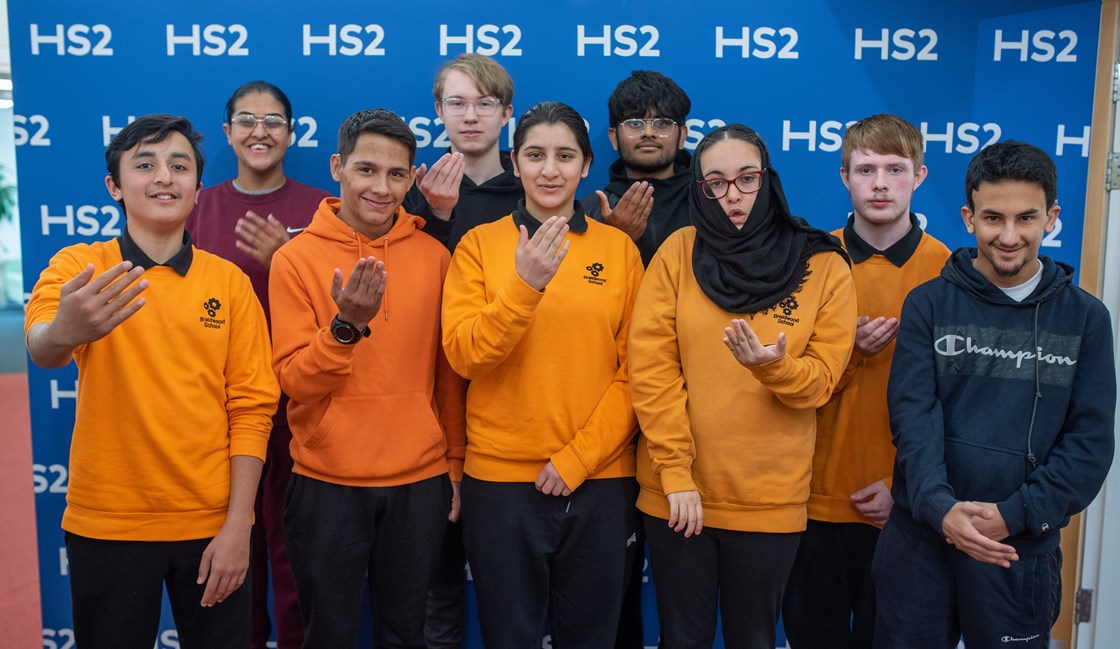 Pupils at Braidwood Trust School for the Deaf in Birmingham