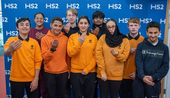 Pupils from Birmingham’s flagship school for the Deaf help shape the design of HS2’s stations and trains: Pupils at Braidwood Trust School for the Deaf in Birmingham