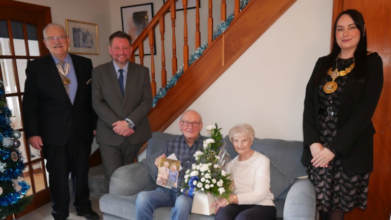 Hugh and Margaret Black celebrate Blue Sapphire Wedding Anniversary