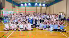 Siemens Mobility team members celebrate the success of the Primary Engineer programme with children and teachers from schools across the Goole area: Siemens Mobility team members celebrate the success of the Primary Engineer programme with children and teachers from schools across the Goole area