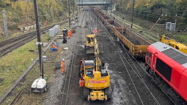 Two weekends of major East Coast Main Line improvements in North Yorkshire: Track renewal in York