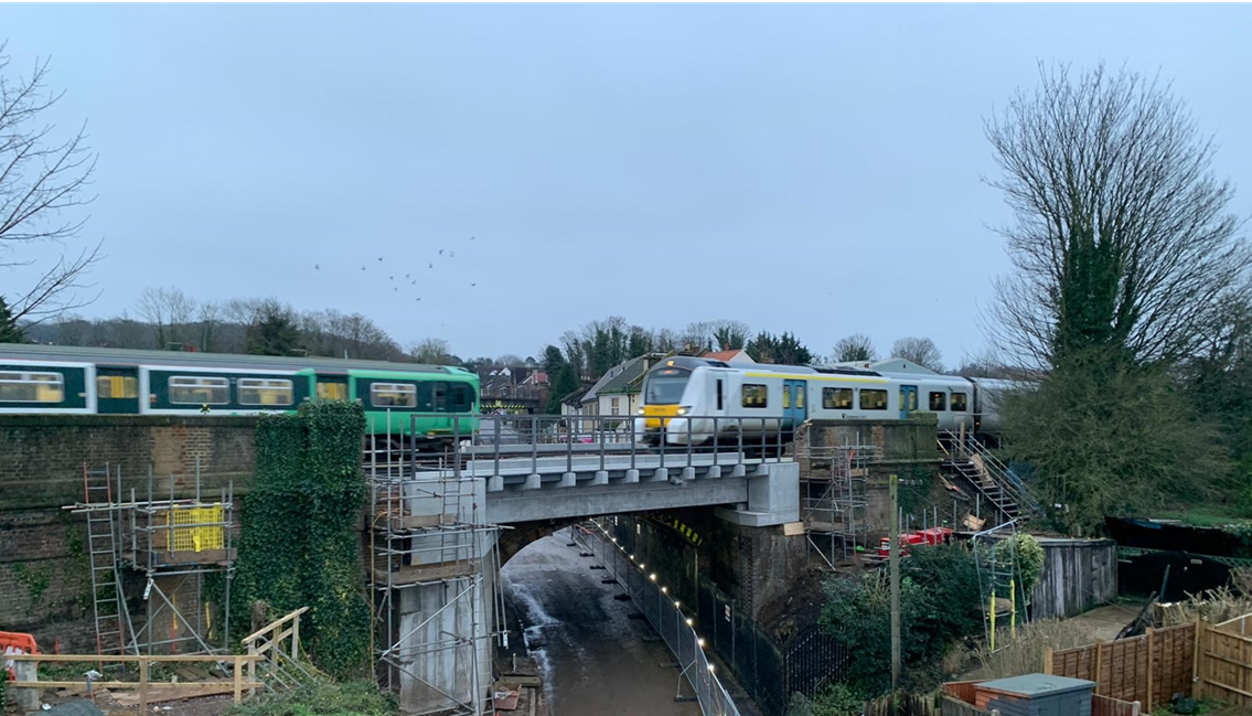 Multimillion-pound engineering works over the holiday period to benefit passengers in south London and Sussex: Selsdon Road bridge works