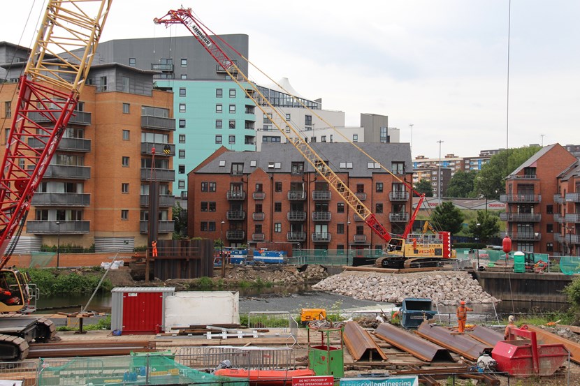 Next phase of Leeds flood defence works set to begin: ongoingpiling.jpg