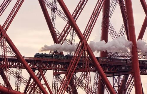 Winner of the Network Rail Lines in the Landscape award, 2013 Take-a-View Landscape Photographer of the Year - Caught in a Web of Iron - The Forth Rail Bridge Scotland © David Cation: Only use in conjunction with the Landscape Photographer of the Year competition