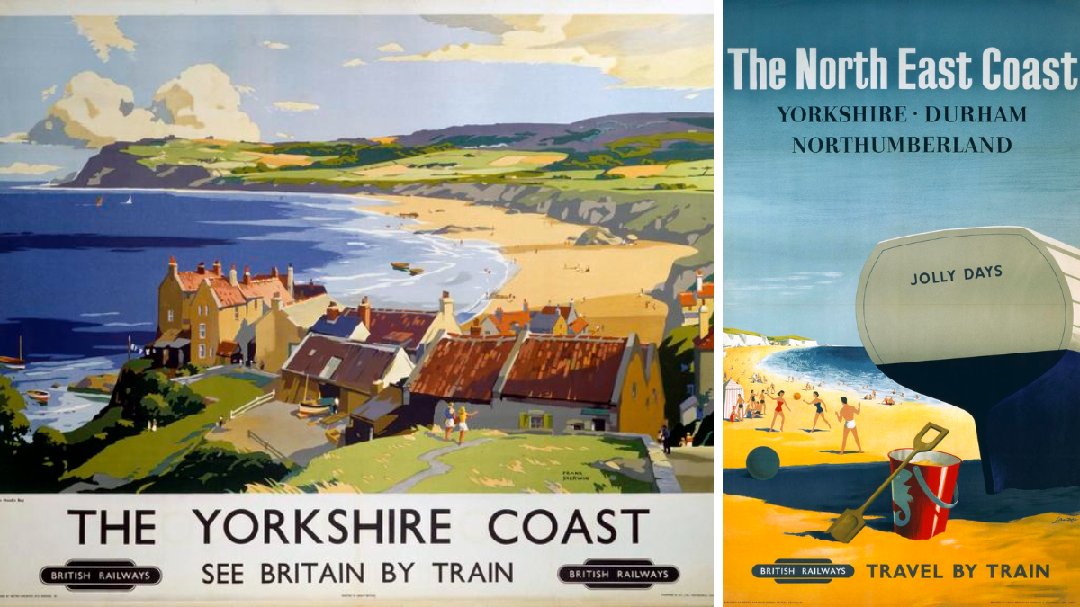 Two examples of the British Railways posters. Credit: Science Museum Group.