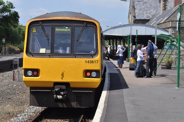 Tarka Line in North Devon: Trains on the Tarka Line in North Devon