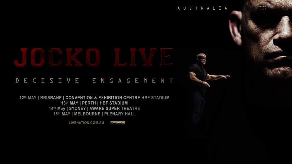 Jocko Willink announces Australian tour for May 2023.