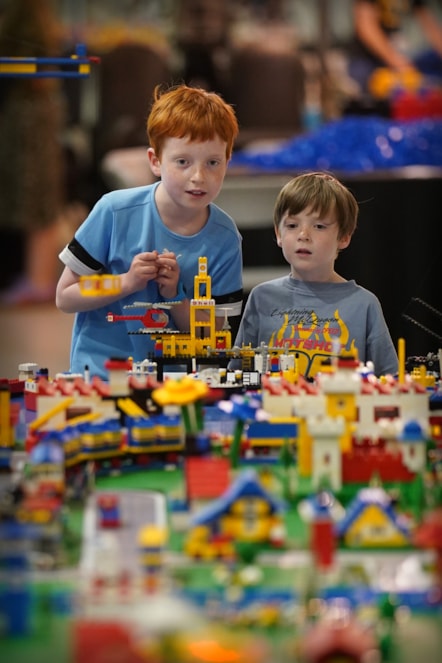 Families enjoy Awesome Bricks at the National Museum of Flight. Photo (c) Stewart Attwood (7)