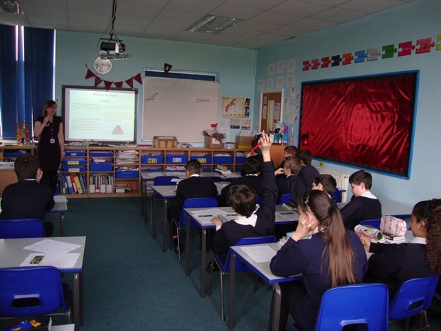 East West Rail project team visit Fullbrook Middle School, Woburn Sands