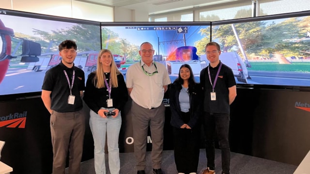 Heritage meets future as immersive tech drives training at Gresley Institute: Trainer Malcolm (centre) with graduates at the Gresley Institute