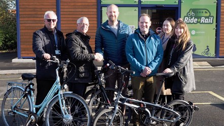 This image shows the opening of the new cycle hub (2)