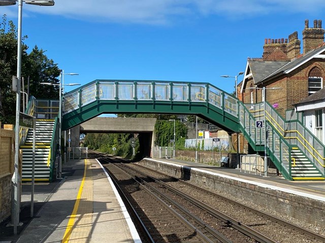 Network Rail delivers £800k bridge structure at Westgate-on-Sea railway station: Westgate-on-Sea footbridge