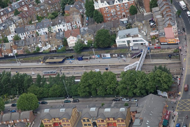 The station before any work was carried out