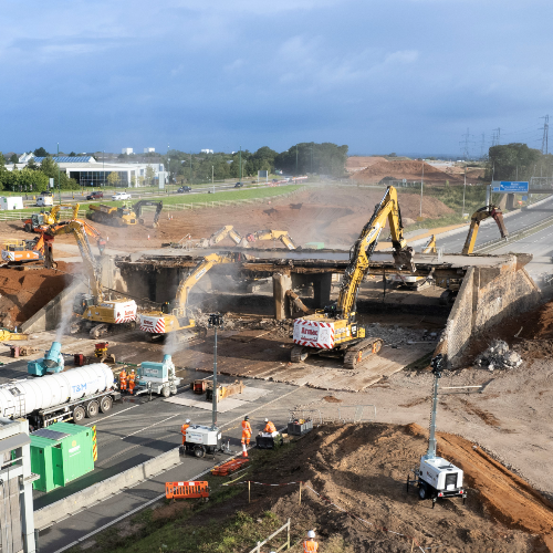 M42 bridge demolition