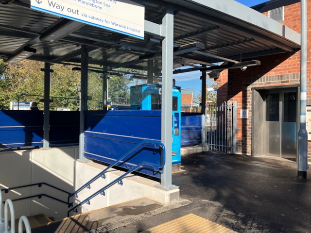 New lifts on platform 1 at Warwick station: New lifts on platform 1 at Warwick station