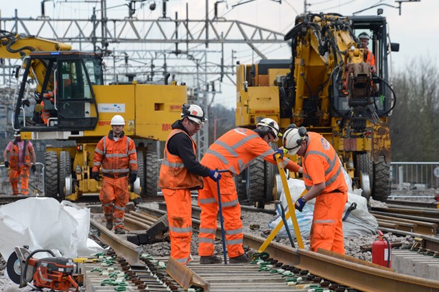 Easter works - Orphanage road bridge - Watford 2: Easter bank holiday 2015